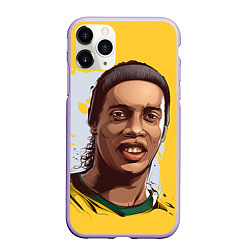 Чехол iPhone 11 Pro матовый Ronaldinho Art