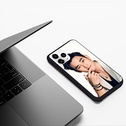 Чехол iPhone 11 Pro матовый Kim Soo-hyeon, цвет: 3D-черный — фото 2