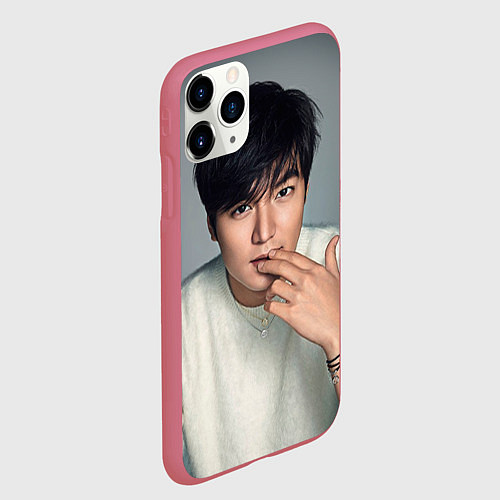 Чехол iPhone 11 Pro матовый Lee Min Ho / 3D-Малиновый – фото 2