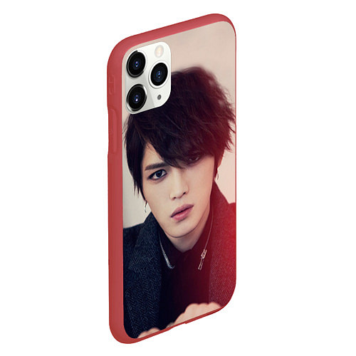 Чехол iPhone 11 Pro матовый Kim JaeJoong / 3D-Красный – фото 2