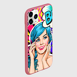 Чехол iPhone 11 Pro матовый Pop art, цвет: 3D-малиновый — фото 2