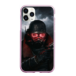 Чехол iPhone 11 Pro матовый Fallout: New Vegas, цвет: 3D-розовый