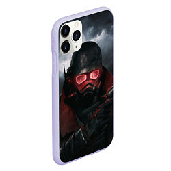 Чехол iPhone 11 Pro матовый Fallout: New Vegas, цвет: 3D-светло-сиреневый — фото 2