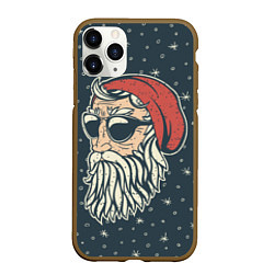 Чехол iPhone 11 Pro матовый Санта хипстер