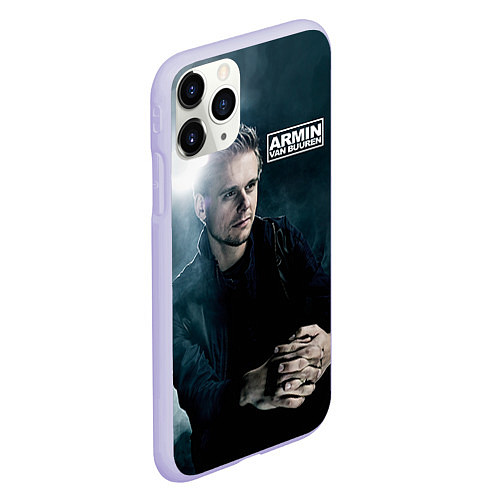 Чехол iPhone 11 Pro матовый Armin Van Buuren / 3D-Светло-сиреневый – фото 2