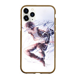 Чехол iPhone 11 Pro матовый Бездомный бог, цвет: 3D-коричневый