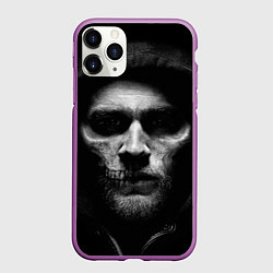 Чехол iPhone 11 Pro матовый Sons Of Anarchy, цвет: 3D-фиолетовый