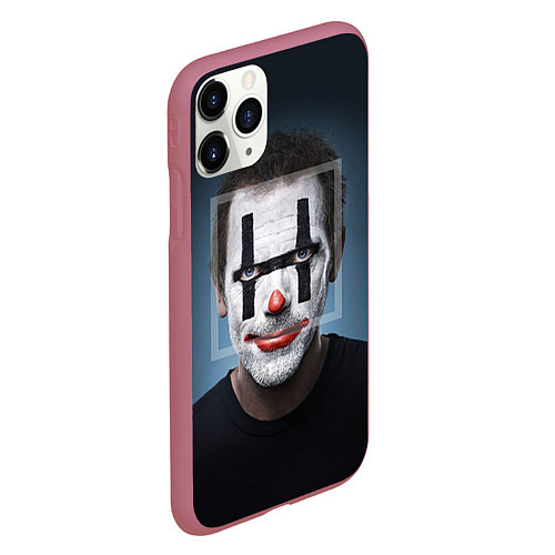 Чехол iPhone 11 Pro матовый Clown House MD / 3D-Малиновый – фото 2