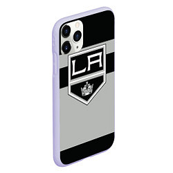 Чехол iPhone 11 Pro матовый Los Angeles Kings, цвет: 3D-светло-сиреневый — фото 2