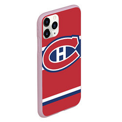 Чехол iPhone 11 Pro матовый Montreal Canadiens, цвет: 3D-розовый — фото 2