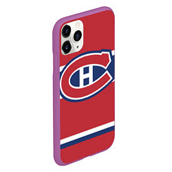 Чехол iPhone 11 Pro матовый Montreal Canadiens, цвет: 3D-фиолетовый — фото 2