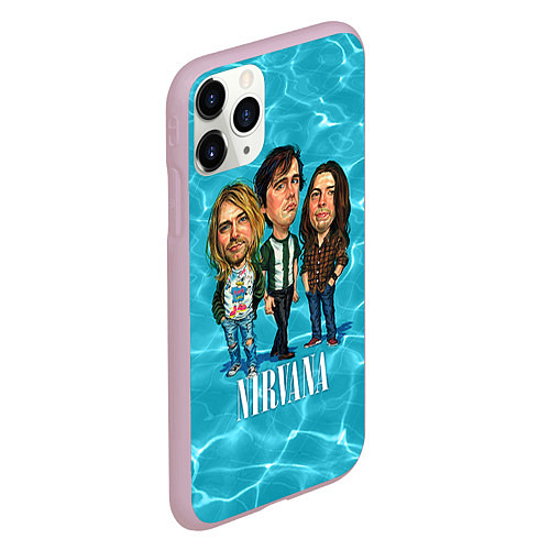 Чехол iPhone 11 Pro матовый Nirvana: Water / 3D-Розовый – фото 2