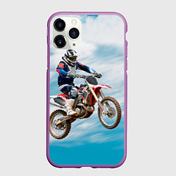 Чехол iPhone 11 Pro матовый Эндуро, цвет: 3D-фиолетовый