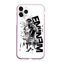 Чехол iPhone 11 Pro матовый Eminem Rap, цвет: 3D-розовый