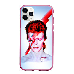 Чехол iPhone 11 Pro матовый Aladdin sane, цвет: 3D-малиновый