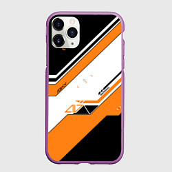 Чехол iPhone 11 Pro матовый CS:GO Asiimov, цвет: 3D-фиолетовый