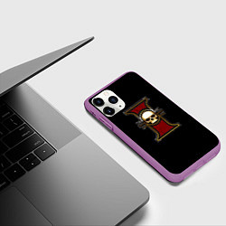 Чехол iPhone 11 Pro матовый Инсигния, цвет: 3D-фиолетовый — фото 2