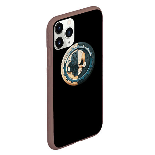 Чехол iPhone 11 Pro матовый Adeptus Mechanicus / 3D-Коричневый – фото 2