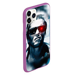 Чехол iPhone 11 Pro матовый T-800, цвет: 3D-фиолетовый — фото 2