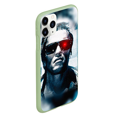 Чехол iPhone 11 Pro матовый T-800 / 3D-Салатовый – фото 2