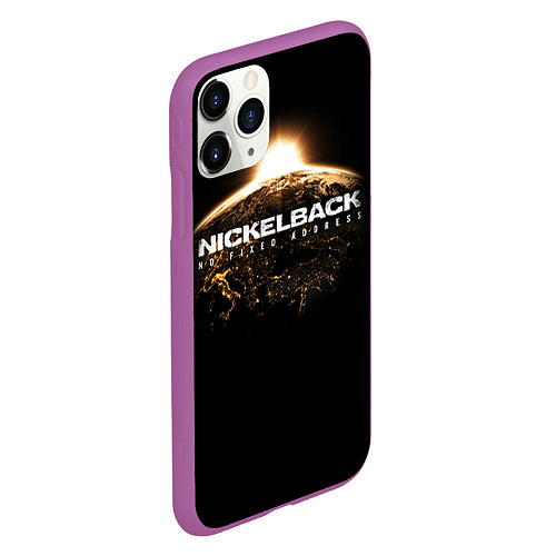 Чехол iPhone 11 Pro матовый Nickelback: No fixed address / 3D-Фиолетовый – фото 2