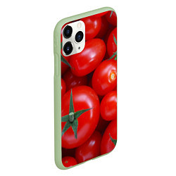 Чехол iPhone 11 Pro матовый Томатная, цвет: 3D-салатовый — фото 2