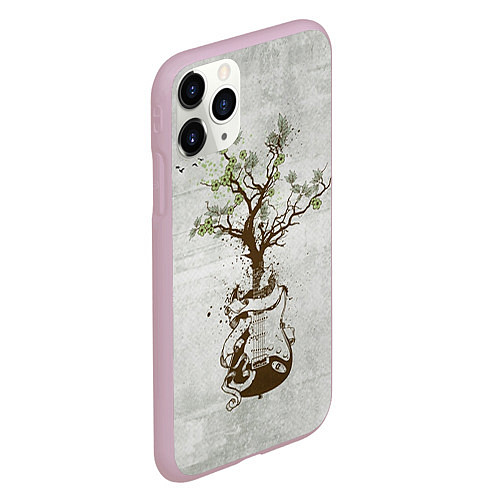 Чехол iPhone 11 Pro матовый Three Days Grace: Tree / 3D-Розовый – фото 2