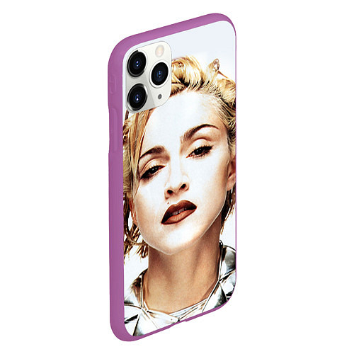Чехол iPhone 11 Pro матовый Мадонна / 3D-Фиолетовый – фото 2