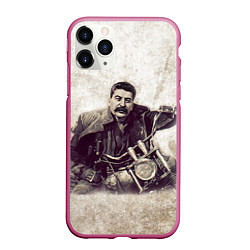 Чехол iPhone 11 Pro матовый Сталин байкер