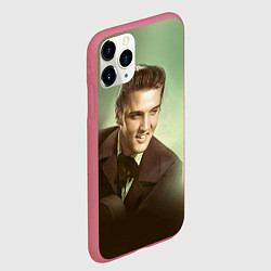 Чехол iPhone 11 Pro матовый Elvis Young, цвет: 3D-малиновый — фото 2