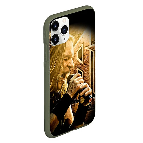 Чехол iPhone 11 Pro матовый Кипелов: Ария / 3D-Темно-зеленый – фото 2