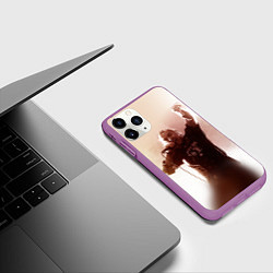 Чехол iPhone 11 Pro матовый Горшок, цвет: 3D-фиолетовый — фото 2