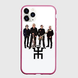 Чехол iPhone 11 Pro матовый Группа Пикник, цвет: 3D-малиновый
