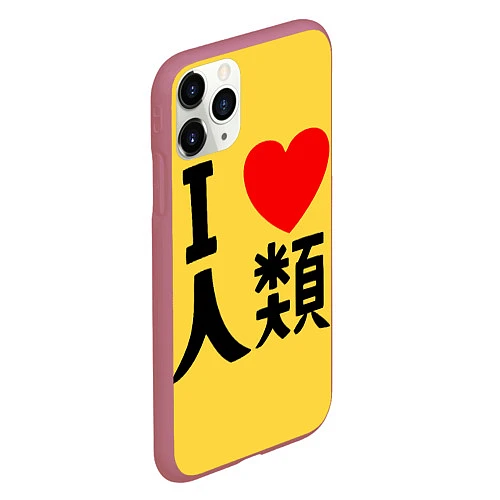 Чехол iPhone 11 Pro матовый No game no life Sora / 3D-Малиновый – фото 2