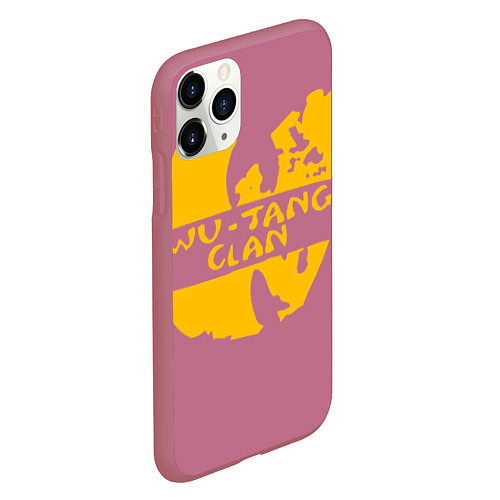 Чехол iPhone 11 Pro матовый Wu-Tang Clan / 3D-Малиновый – фото 2