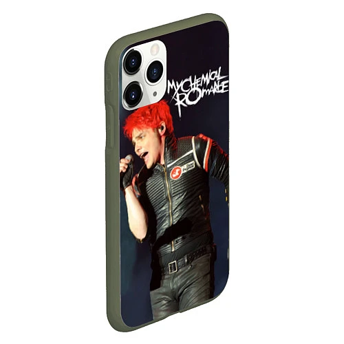 Чехол iPhone 11 Pro матовый Gerard Way / 3D-Темно-зеленый – фото 2