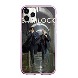 Чехол iPhone 11 Pro матовый Sherlock Break, цвет: 3D-розовый