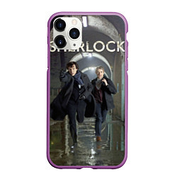 Чехол iPhone 11 Pro матовый Sherlock Break, цвет: 3D-фиолетовый