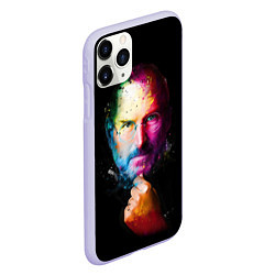 Чехол iPhone 11 Pro матовый Стив Джобс, цвет: 3D-светло-сиреневый — фото 2
