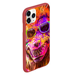 Чехол iPhone 11 Pro матовый Индуистский фестиваль красок, цвет: 3D-красный — фото 2
