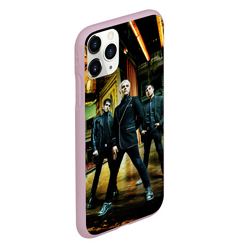 Чехол iPhone 11 Pro матовый My chemical romance / 3D-Розовый – фото 2