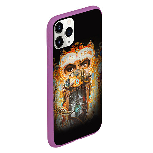 Чехол iPhone 11 Pro матовый Michael Jackson Show / 3D-Фиолетовый – фото 2