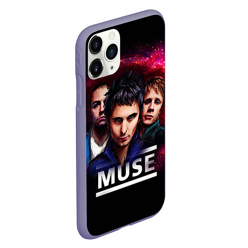 Чехол iPhone 11 Pro матовый Muse Band / 3D-Серый – фото 2