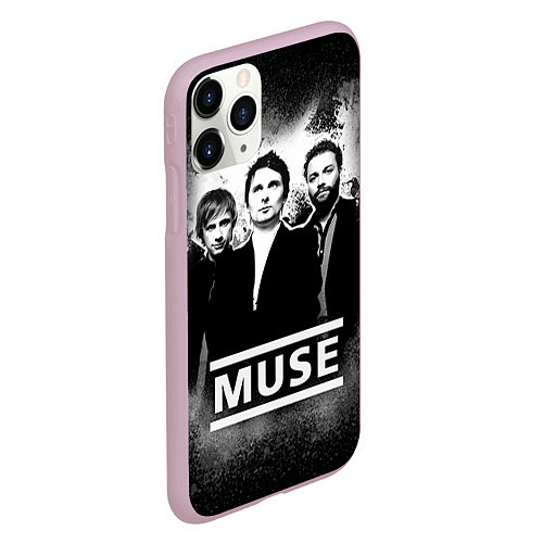 Чехол iPhone 11 Pro матовый Muse / 3D-Розовый – фото 2