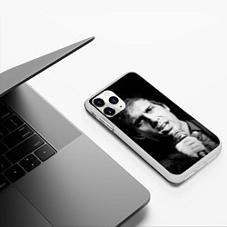 Чехол iPhone 11 Pro матовый Адриано Челентано, цвет: 3D-белый — фото 2