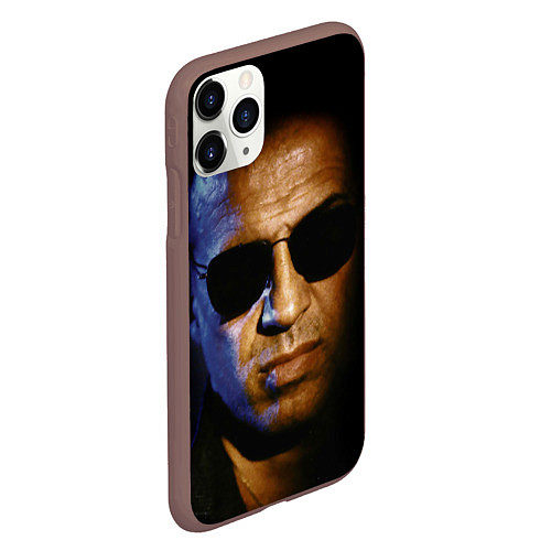 Чехол iPhone 11 Pro матовый Адриано Челентано / 3D-Коричневый – фото 2