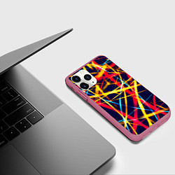 Чехол iPhone 11 Pro матовый Blink, цвет: 3D-малиновый — фото 2