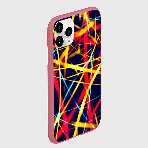 Чехол iPhone 11 Pro матовый Blink / 3D-Малиновый – фото 2