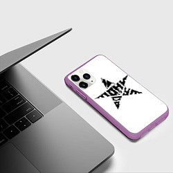 Чехол iPhone 11 Pro матовый Тони Раут звезда, цвет: 3D-фиолетовый — фото 2