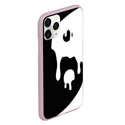 Чехол iPhone 11 Pro матовый Инь Янь, цвет: 3D-розовый — фото 2